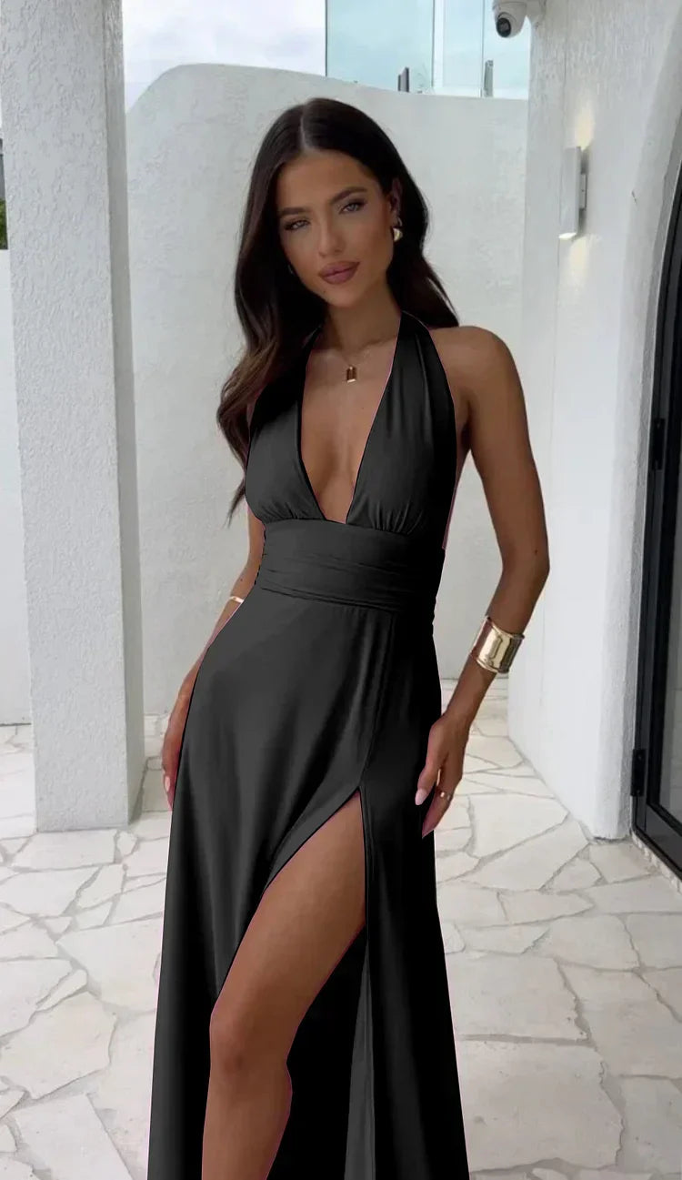 Helvano | Damen V-Ausschnitt-Kleid