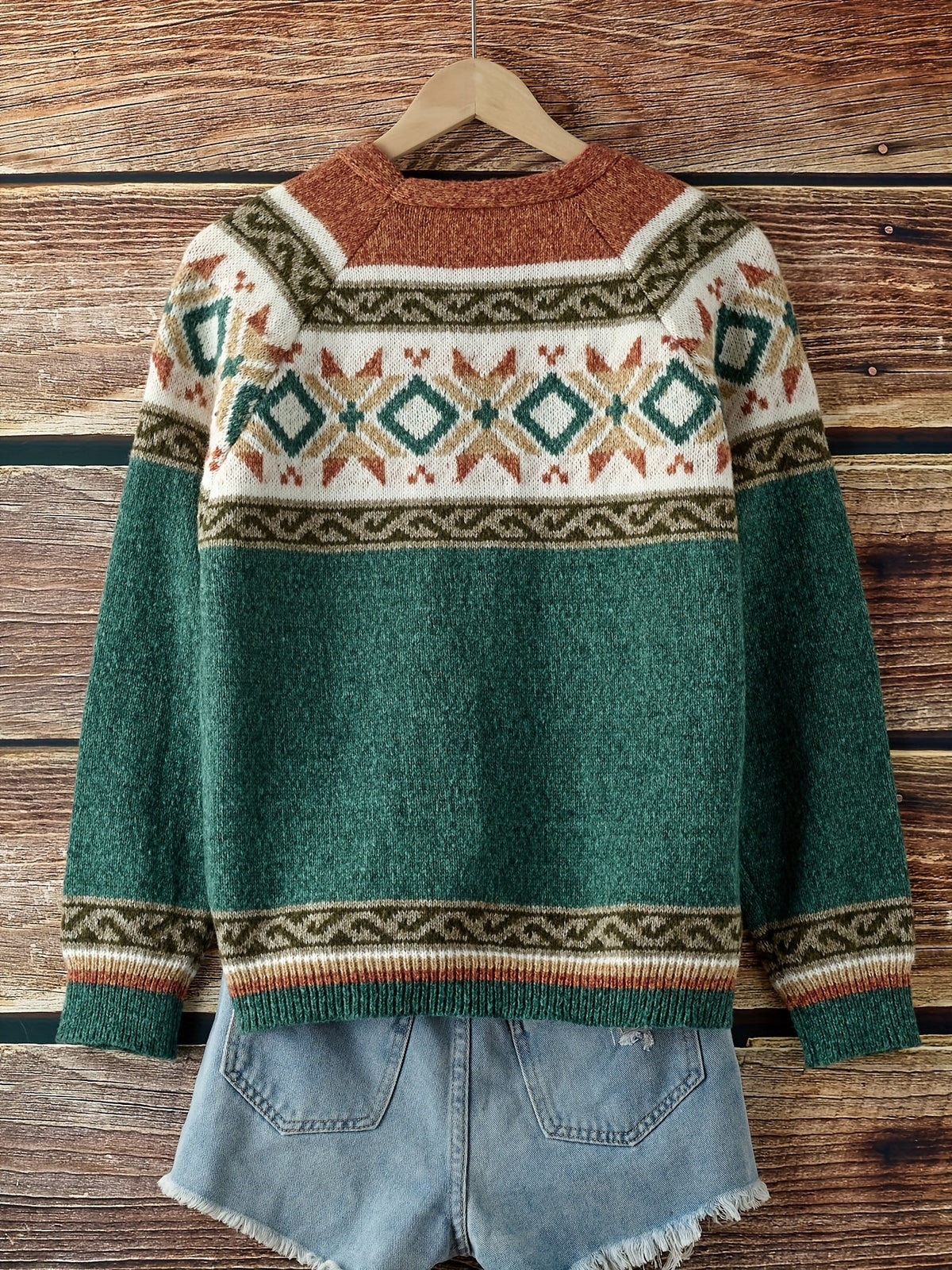 Helvano | Gemusterte Herren-Strickjacke mit Knopfleiste