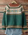 Helvano | Gemusterte Herren-Strickjacke mit Knopfleiste
