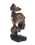 Helvano | Abstrakte Skulptur im Scandi-Stil in Gold