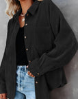Helvano | Cordjacke mit Knöpfen für Damen