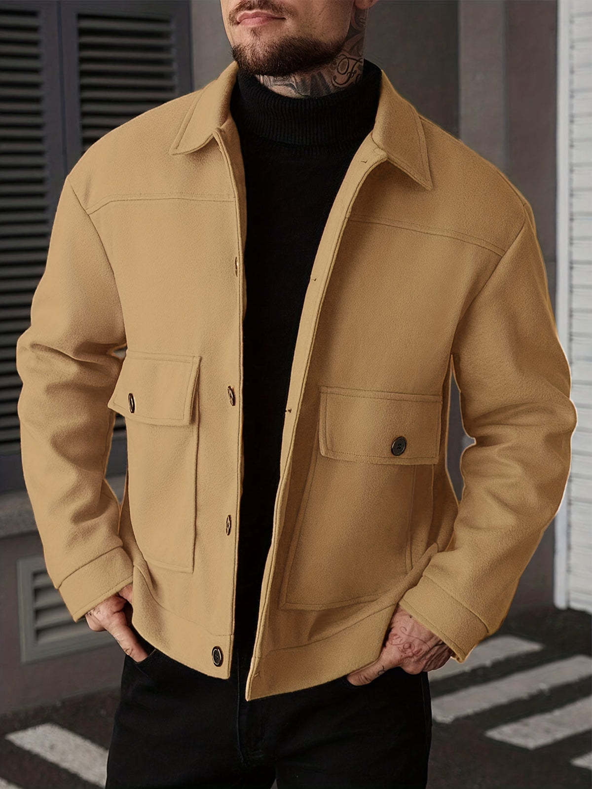 Helvano | Strukturierte Utility-Jacke für Herren