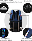 Helvano | Laptop-Rucksack mit USB-Anschluss für Reisen