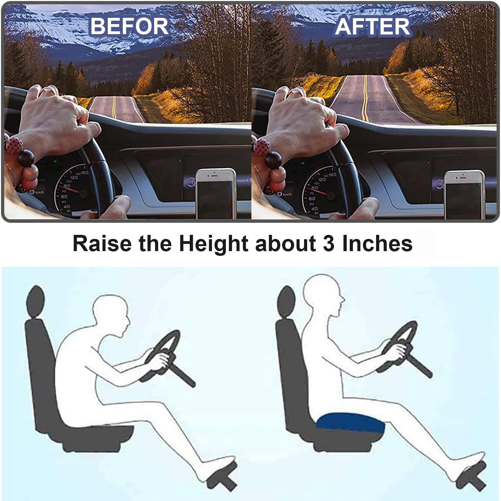 Helvano | Ergonomisches Sitzkissen für Erwachsene
