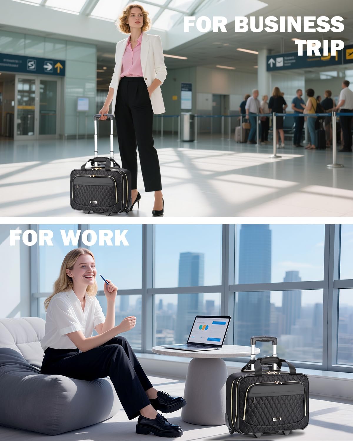Helvano | Laptop-Trolley 15,6" mit Handgepäck-Grösse