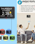 Helvano | Digitaler Kalender mit Tagesuhr und Erinnerungen