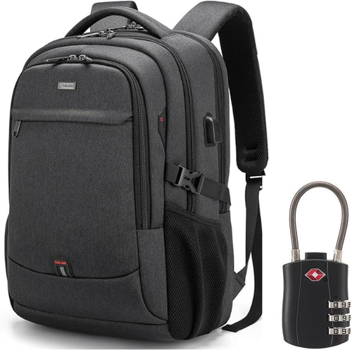 Helvano | Laptop-Rucksack mit USB-Anschluss für Reisen