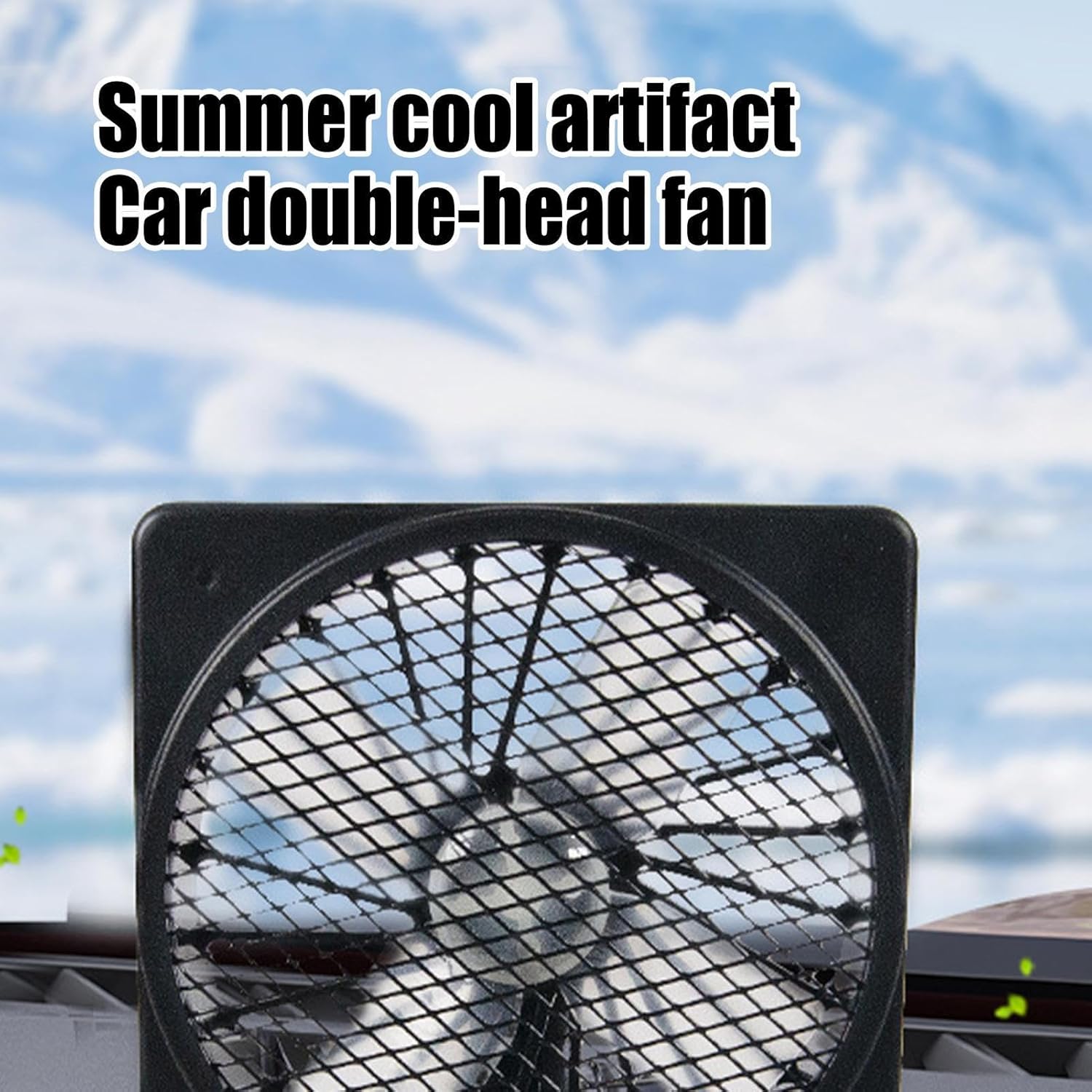 Helvano | 12V USB Auto-Ventilator mit 360°-Rotation
