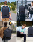 Helvano | Erweiterbarer Reiserucksack mit Laptopfach