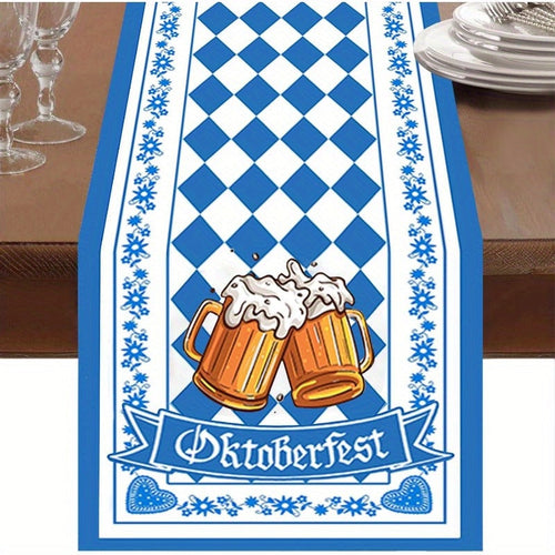 Helvano | Tischläufer mit Rautenmuster für Oktoberfest