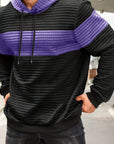 Helvano | Strukturierter Colorblock-Hoodie für Herren