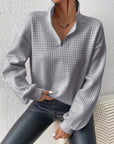 Helvano | Lockerer Half-Zip-Pullover für Damen