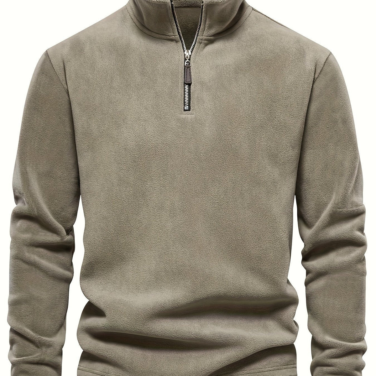 Helvano | Herren Strickpullover mit Stehkragen und Half-Zip