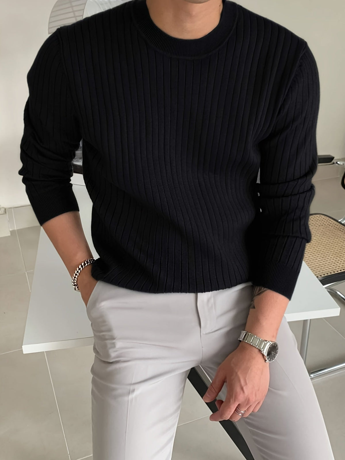 Helvano | Viskose-Strickpullover für Herren