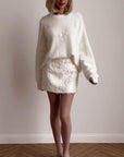 Helvano | Kuscheliger Strickpullover für Damen in Weiss