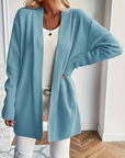 Helvano | Lockere offene Strickjacke für Damen