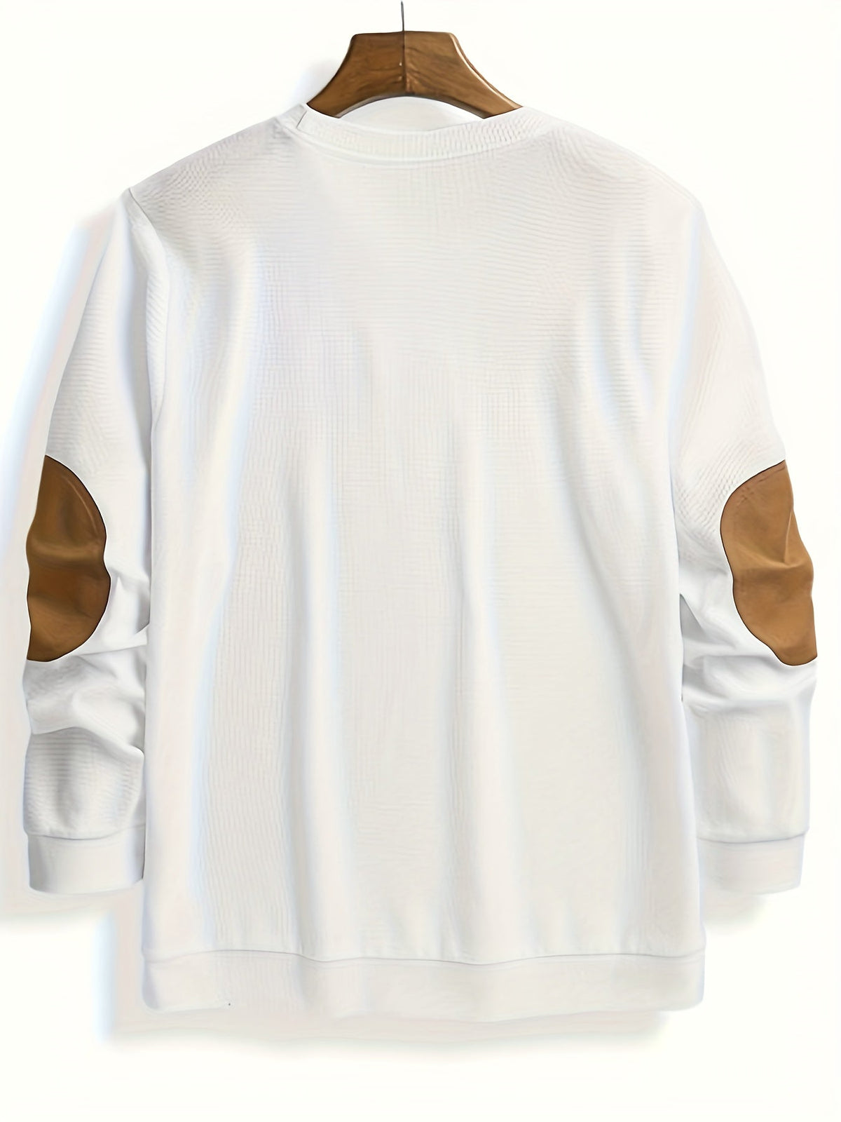Helvano | Strukturierter Herren-Pullover mit Ellbogen-Patches