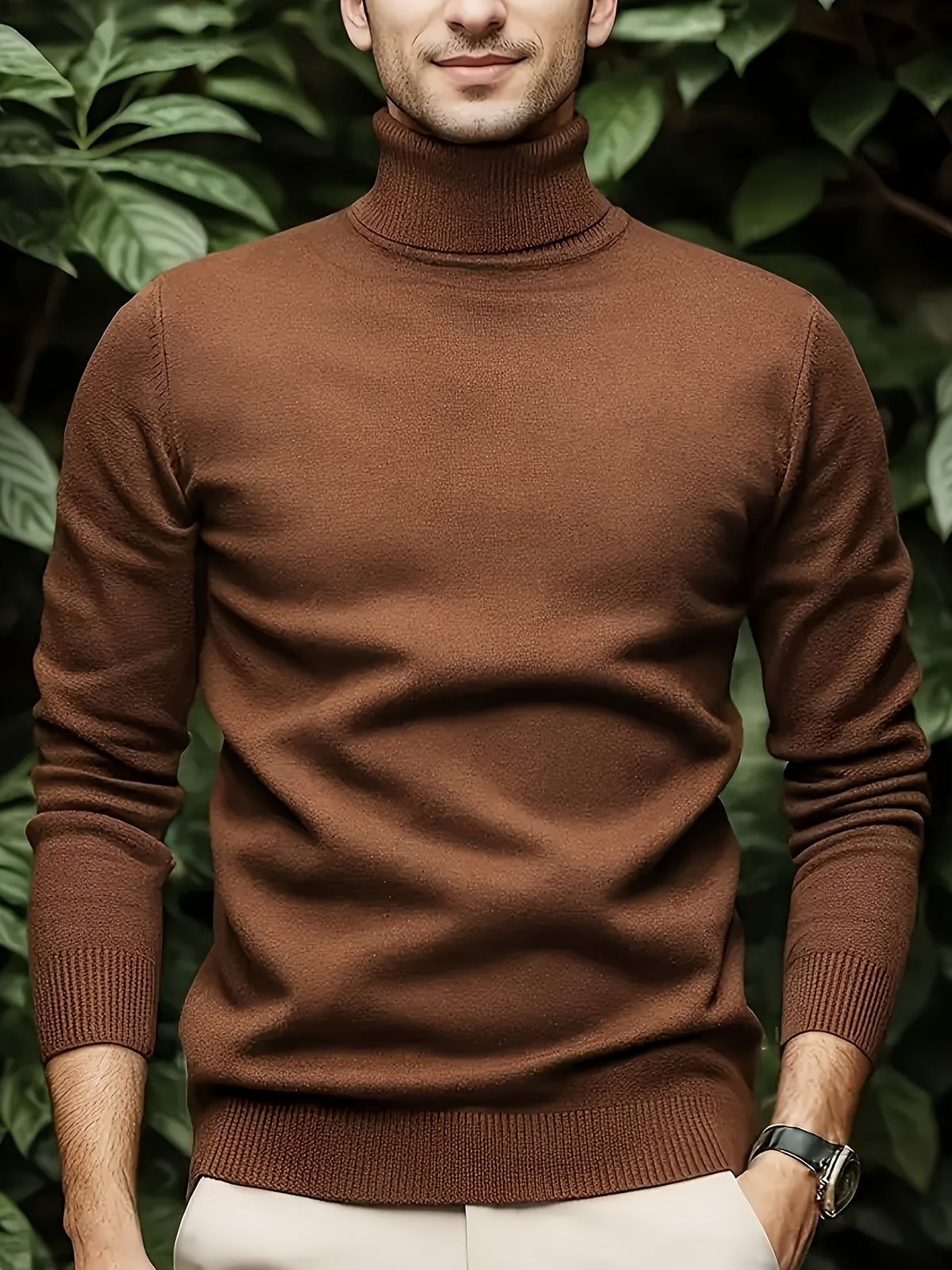 Helvano | Strickpullover mit Stehkragen für Herren