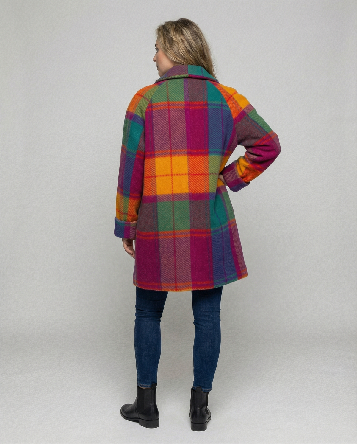 Helvano | Oversized Karierte Damenjacke