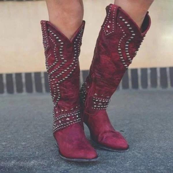 Helvano | Cowboystiefel mit Absatz für Damen