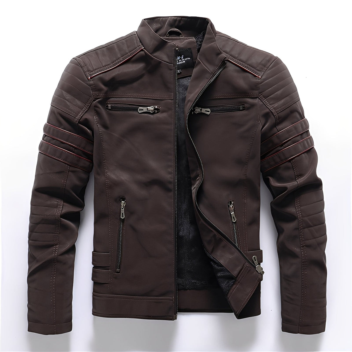 Helvano | Vegane Lederjacke für Herren im Bikerstil