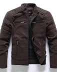 Helvano | Vegane Lederjacke für Herren im Bikerstil