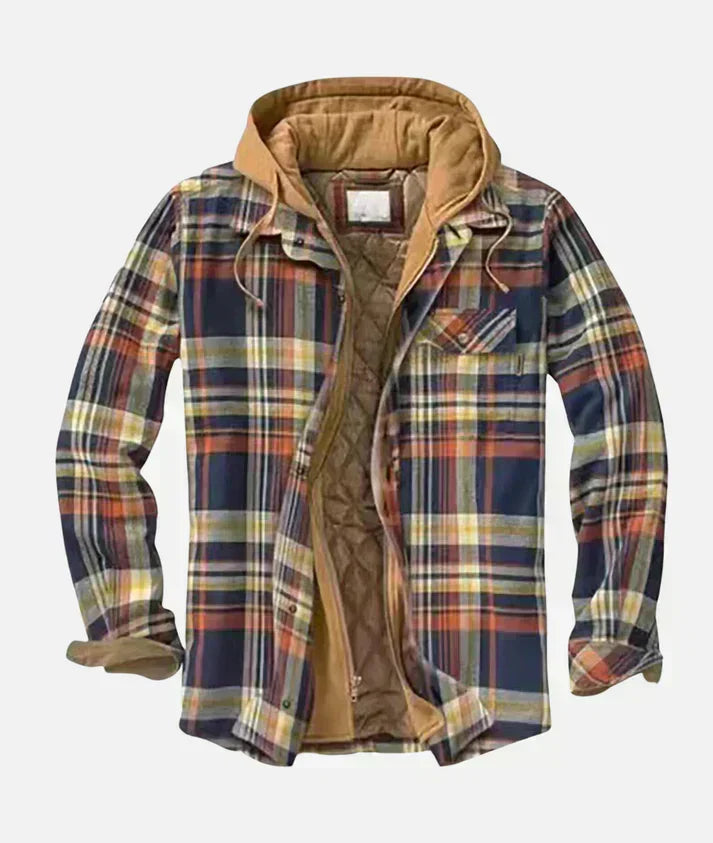 Helvano | Karierte Patchwork-Jacke für Herren