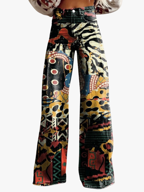 Helvano | Weite Hose für Damen in Schwarz