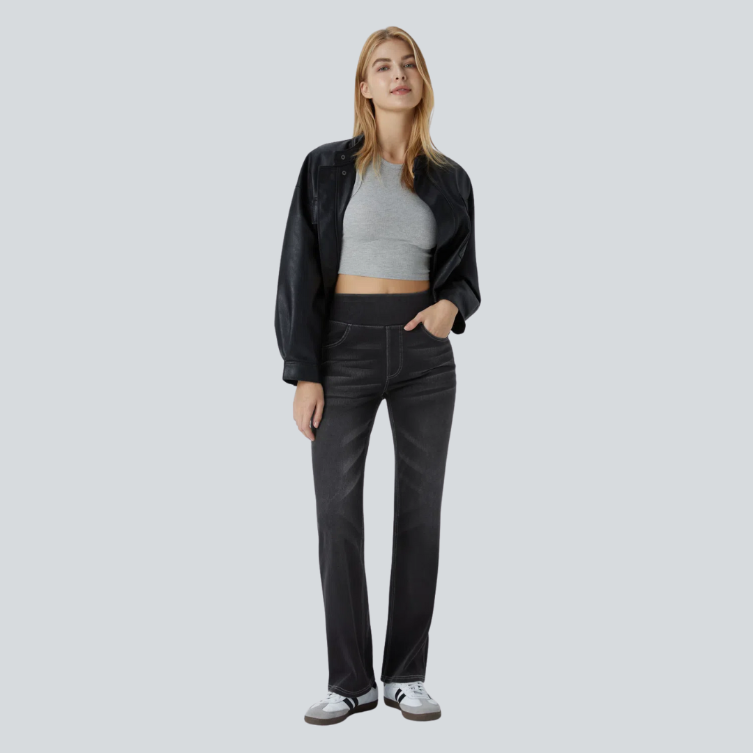 Helvano | Bootcut-Jeans mit hohem Bund für Damen