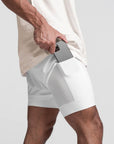 Helvano | 2-in-1 Sportshorts mit Innenhose für Herren