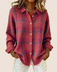 Helvano | Kariertes Damen-Pullover mit Kragen