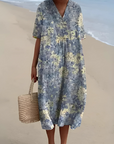 Helvano | Boho Blumenkleid mit lockerem Schnitt