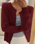Helvano | Weiche Strickjacke mit Knöpfen für Damen