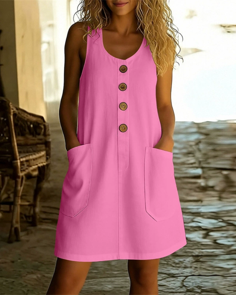 Helvano | Sommerkleid mit Knopfleiste für Damen