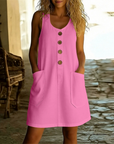 Helvano | Sommerkleid mit Knopfleiste für Damen