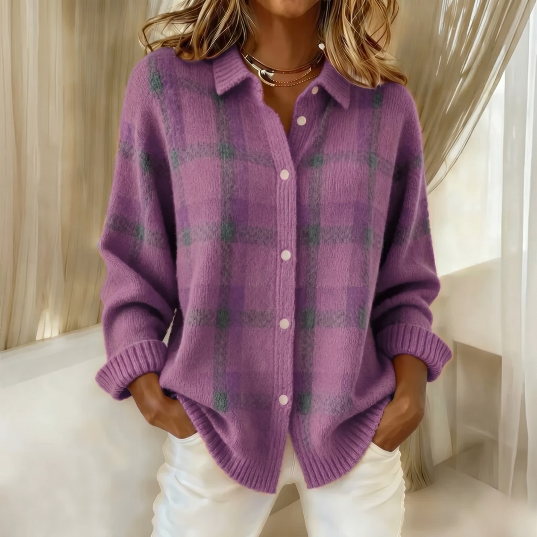 Helvano | Strickjacke mit Kragen für Damen