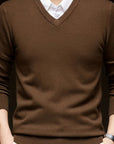 Helvano | Herren Strickpullover mit V-Ausschnitt