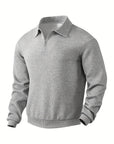 Helvano | Leichter Strickpullover mit Reissverschluss für Herren