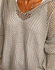 Helvano | Lockerer Strickpullover mit Kapuze