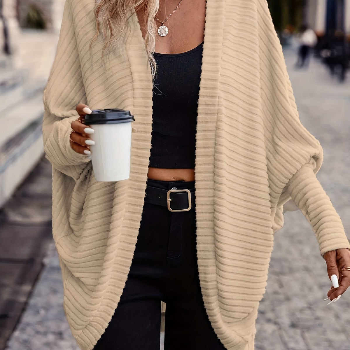 Helvano | Offener Strickcardigan für Damen