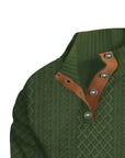 Helvano | Henley-Strickpullover mit Stehkragen für Herren