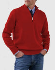 Helvano | Herren Troyer-Pullover mit Halbreissverschluss