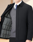 Helvano | Herren Blazer mit Reverskragen und Reissverschluss