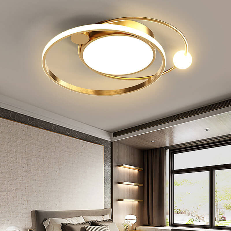 Helvano | Runde LED-Deckenleuchte flach aus Metall