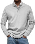 Helvano | Langarm-Poloshirt für Herren