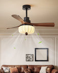 Helvano | Deckenventilator mit Licht und Fernbedienung