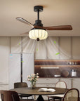 Helvano | Deckenventilator mit Licht und Fernbedienung