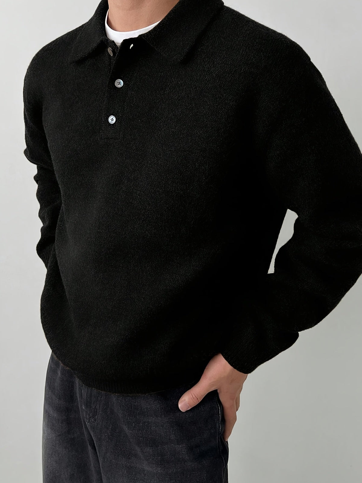 Helvano | Strickpullover mit Polokragen für Herren