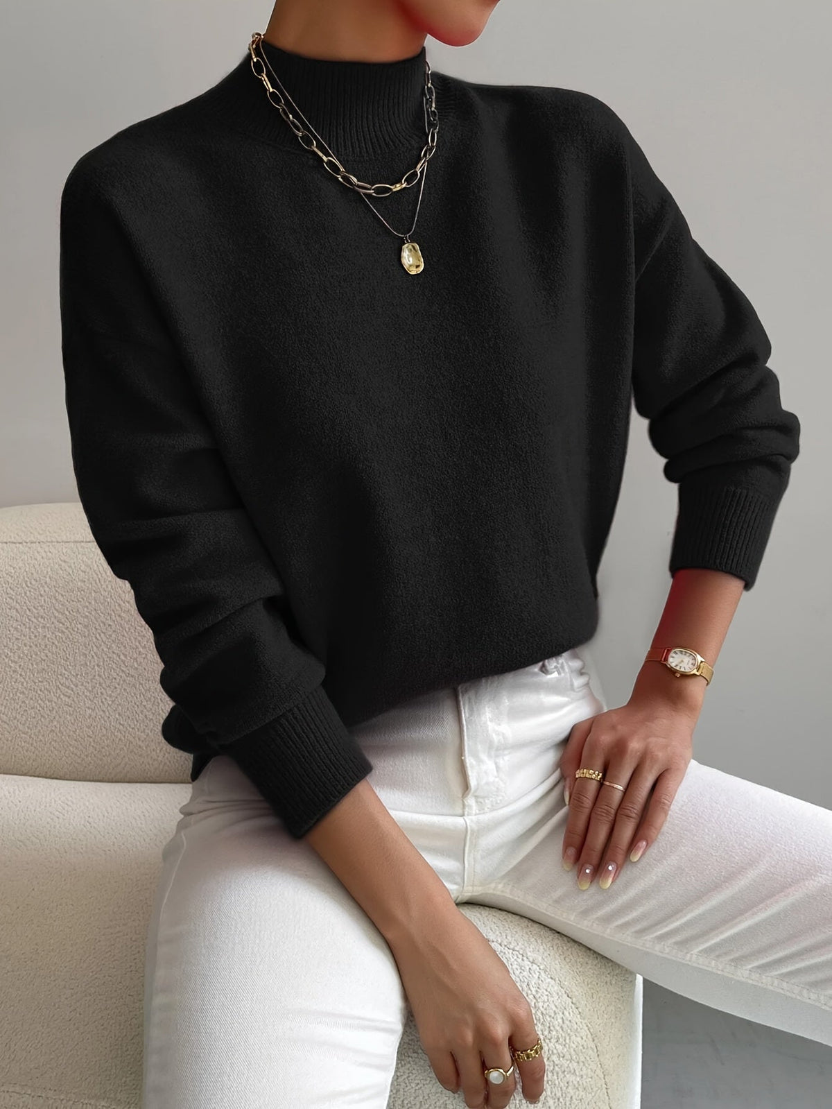 Helvano | Eleganter Rollkragenpullover für Damen
