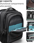 Helvano | Laptop-Rucksack mit USB-Anschluss für Reisen
